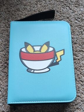 Pikachu Tea Cup Zippered Pokemon Card Binder